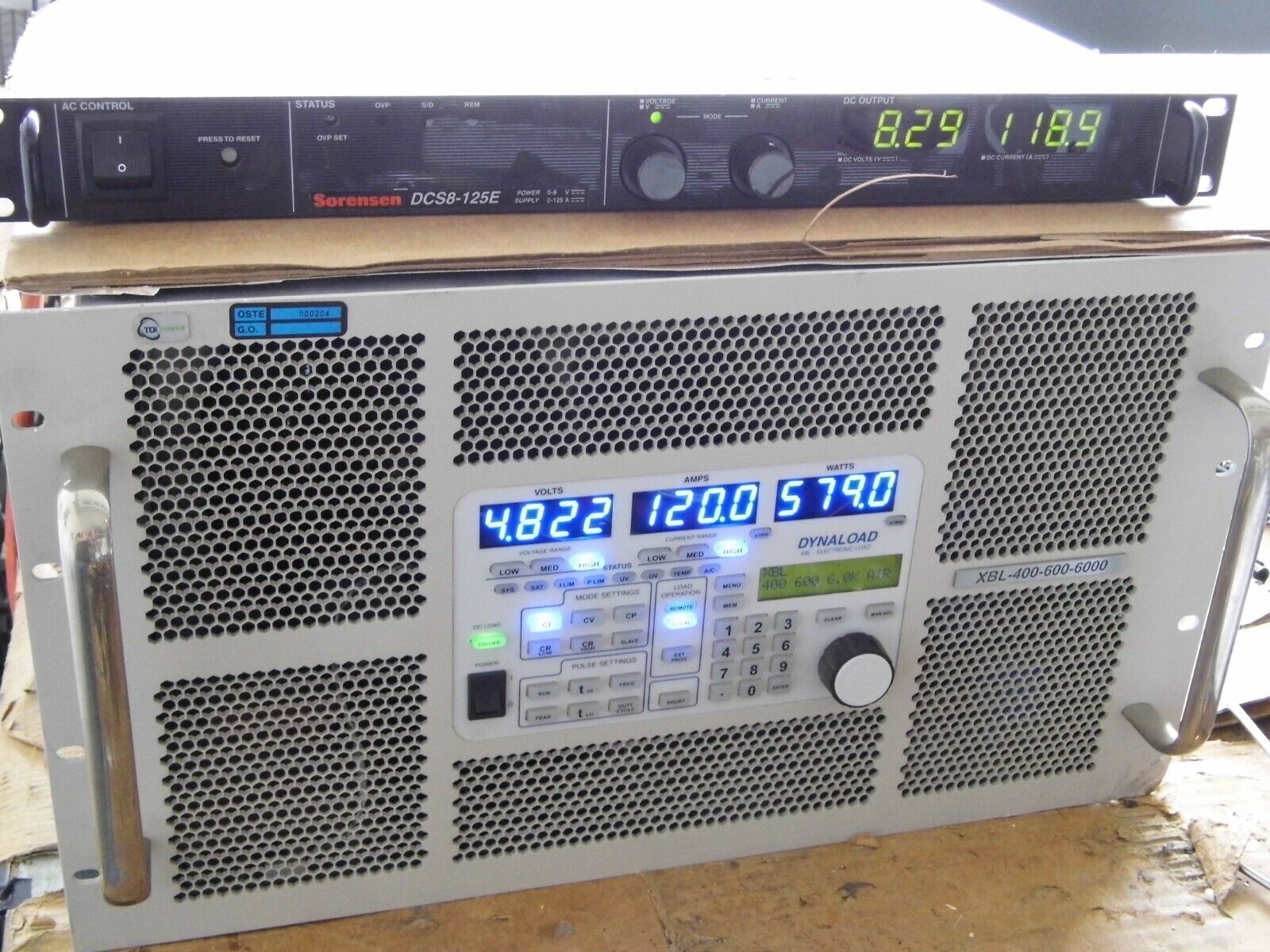 TDI Dynaload XBL400-600-6000 AIR 400V 600A 6000 watts (3) in stock TDI Dynaload XBL400-600-6000 AIR 400V 600A 6000 watts (3) in stock